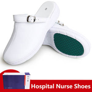 Scarpe da Infermiere in Vera Pelle Bianche con Punta in Acciaio Resistenti all'Usura Antiscivolo <span class=keywords><strong>per</strong></span> Ospedale - Product Image 5