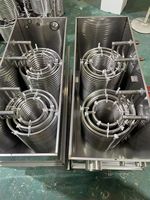 Unidad Enfriadora de Agua con Bomba de Calor Refrigerada por Aire Retop, Evaporador de 1-60 HP, Serpentín de Intercambio de Calor de Acero Inoxidable 304/316L, Alta Transferencia de Calor