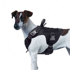 Muestra gratuita al por mayor, arnés de mochila táctica para perros, personalizado con logotipo, ajustable, suave, de lujo, transpirable, para entrenamiento. - Product Image 4