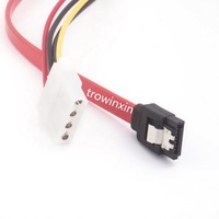 Cable de extensión Hdd, Combo de alimentación de datos Sata Serial de 7 + 15 Pines, macho a hembra, la mejor calidad