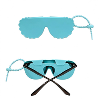 Étui à lunettes/lunettes de soleil en silicone créatif avec logo personnalisé, sac de rangement, étui de protection pour lunettes, pochette imperméable et durable