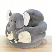 Canapé en peluche personnalisé en forme d'éléphant, chaise en peluche en forme d'éléphant, éléphant en peluche gris, jouet en peluche en forme d'éléphant
