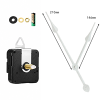Großhandel Quarz-Uhrwerk-Set mit weißen dekorativen Zeigern für DIY große Wanduhr-Reparatur, Ersatz und Heimdekorationsprojekte