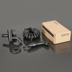 Черный набор омывателей для ванной - Product Image 4