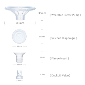 Inserto de Silicona sin BPA de 11MM, 12MM, 13MM, 15MM, 17MM, 19MM, 21MM, 24MM para Accesorios de Extractor de Leche S9/S10/S12 - Product Image 2