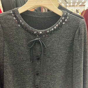 Nuovo maglione da donna Casual lavorato a <span class=keywords><strong>maglia</strong></span> con <span class=keywords><strong>paillettes</strong></span> nero - Product Image 4