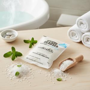 Sel de bain aromatisé à la menthe de la mer Morte Israel 60g - Product Image 2