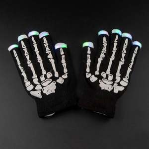 Guantes de Dedo de Esqueleto Luminosos LED para Halloween, Guantes Intermitentes para Fiestas, para Uso en Exteriores - Product Image 5