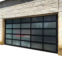 Porte de garage en verre moderne de haute qualité, ouvre-porte automatique à télécommande pour usage résidentiel