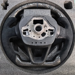 Volant en carbone suédé pour <span class=keywords><strong>Seat</strong></span> <span class=keywords><strong>Leon</strong></span> <span class=keywords><strong>Cupra</strong></span> Mk3 2013 2014 <span class=keywords><strong>2015</strong></span> 2016 2017 2018 2019 Volant gris de haute qualité - Product Image 6