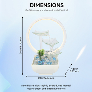Ornement <span class=keywords><strong>d</strong></span>'<span class=keywords><strong>eau</strong></span> de table en verre bleu avec pierres en cristal acrylique, <span class=keywords><strong>d</strong></span>écoration <span class=keywords><strong>d</strong></span>'intérieur sur le thème de l'océan printemps-été - Product Image 2