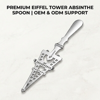 Cuillère à Absinthe Tour Eiffel, Passoire à Sucre, Filtre à Cocktail à Fentes, Outil de Bar Anti-Goutte, Souvenir Français, Vaisselle, Couverts