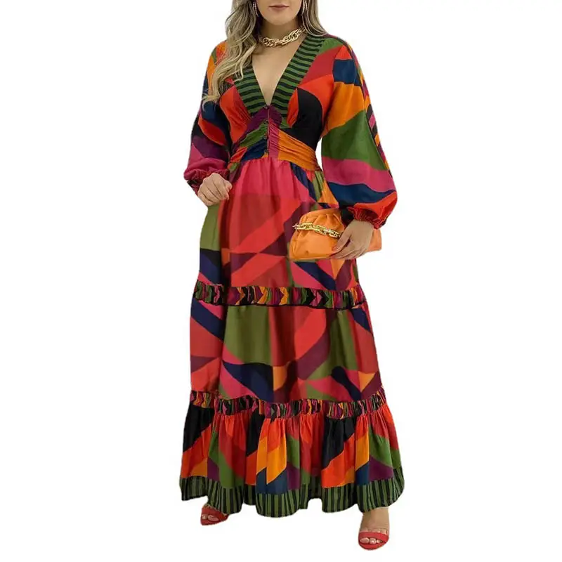 African Dresses for Women 2024 Modest Vestido Casual, with Pocket and Sleeveless Round Neck Dresses/