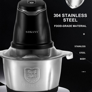 <span class=keywords><strong>Picadora</strong></span> de Carne Eléctrica <span class=keywords><strong>Sokany</strong></span> para Uso Doméstico, Totalmente Automática, de Acero Inoxidable - Product Image 3