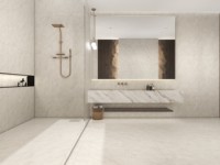 Nouvelle conception de dalles murales en pierre de marbre polie au toucher doux en velours, dalles de sol en porcelaine gris clair antidérapantes