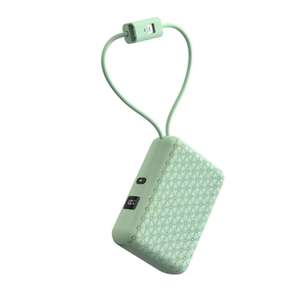 พาวเวอร์แบงค์พกพาขนาดเล็ก รุ่นใหม่ ความจุ 10000 มิลลิแอมป์ 22.5 วัตต์ ชาร์จเร็ว พร้อมสายชาร์จในตัว - Product Image 2