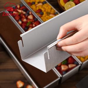 Juego <span class=keywords><strong>de</strong></span> 4 Moldes para Pastel <span class=keywords><strong>de</strong></span> Aleación <span class=keywords><strong>de</strong></span> Aluminio, Moldes Rectangulares para Pan y Tiramisú con Tapa, Espátula, Cortador y <span class=keywords><strong>Molde</strong></span> Antiadherente para Hornear - Product Image 4