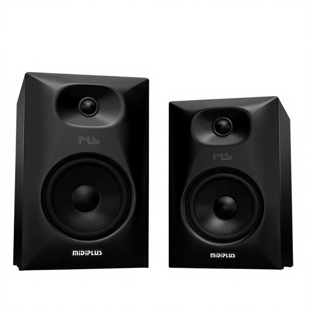 Midiplus MS6 V2 6" Powered Studio Monitor, Professional Active Reference Speaker with Carbon Fiber Woofer & TWS Wireless Stereo