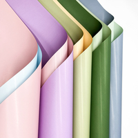 Papier d'emballage floral de luxe imperméable, papier de soie floral coréen pour les bouquets, papier d'emballage pour les fleurs de la Saint-Valentin