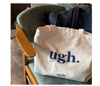 Sac fourre-tout en toile personnalisé avec logo, grande capacité, réutilisable, écologique, simple, avec poignée en corde, sac de shopping en toile de coton pour tous les jours