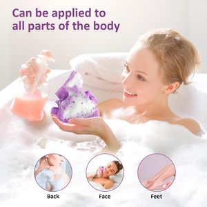 Éponge de bain africaine longue en filet, emballée sous vide, pour le Ghana, exfoliante pour le dos et le corps - Product Image 3