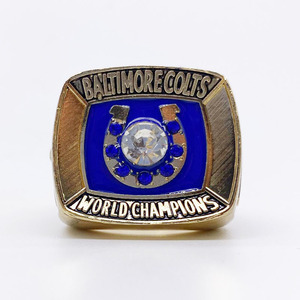 Anillo de los Campeones del Mundo de los Baltimore Colts, Joyería de Aleación con Grabado de Diamantes - Product Image 1
