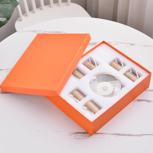 Tazas de Café de Porcelana Fina, Estilo Europeo de Lujo, Juego de 6 Tazas y Platos, Venta al Por Mayor - Product Image 6