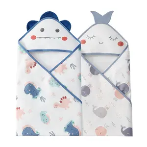 Cute Newborn Kick Proof Quilt Bamboo Cotton Baby Swaddle New Born Swaddle Baby Blanket