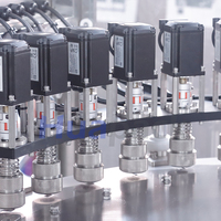 Nouvelle machine d'étiquetage, de bouchage et de remplissage automatique haute productivité pour sachets souples, sacs à bec verseur, doypacks et pochettes de lessive liquide et de savon liquide