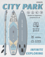 Planche de paddle gonflable 12'x35"x6" Drop Stitch pour lacs et rivières, sports nautiques unisexes, livraison directe disponible