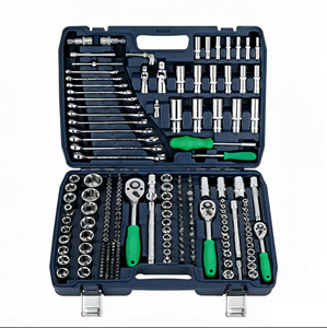 Juego de Herramientas Mecánicas Profesionales Industriales de 216 Piezas, Acero al Cromo Vanadio Duradero, Llave de Trinquete de 72 Dientes, Destornillador de Mano - Product Image 1