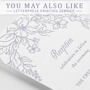 Service d'impression d'invitations de mariage en typographie : Service de conception personnalisée sur papier coton disponible, pour les annonces de réservation de <span class=keywords><strong>date</strong></span>. - Product Image 4