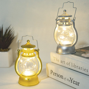Noël rétro LED lampe lumineuse créative numérique bougie lampe petite lampe à huile Ornantmes décoration fournitures batterie plastique - Product Image 3