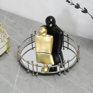 Eleganter Schlüsselhalter aus Metall, Künstlerische Organizer-Schale für Wohnzimmer, Eingangsbereich und Schreibtisch - Product Image 3