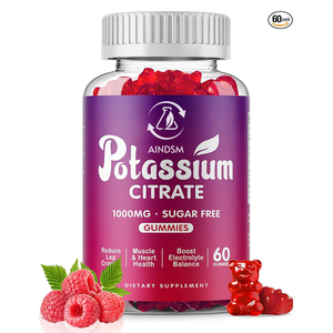 Complément alimentaire Gummies au potassium Santé musculaire Équilibre électrolytique Gummies naturels au potassium Complément alimentaire au potassium Gummies au potassium - Product Image 1