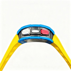 นาฬิกาโครโนกราฟจักรกลทรงสี่เหลี่ยมสำหรับผู้ชายรุ่นใหม่ RM65-01 ปี 2026 พร้อมพลังงานสำรอง สายคาร์บอนไฟเบอร์คุณภาพสูง ดีไซน์สีสันสดใส - Product Image 4