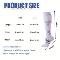 Chaussettes de sport à compression pour femmes, haute élasticité, absorbantes, modelantes, chaussettes de compression en gros, OEM