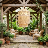 Lustre d'intérieur en bambou et rotin, lampe suspendue tressée à la main pour restaurant, abat-jour en bambou fait main, luminaires suspendus contemporains