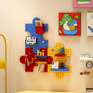 Mensola a Parete Fai-da-Te Senza Foratura - Organizzatore con Blocchi Cartoon per Ingresso e Camera dei Bambini - Product Image 2