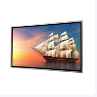 Moniteur d'affichage numérique LCD à montage mural à écran tactile interactif commercial