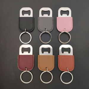 Décapsuleur de bouteille de bière personnalisé en acier inoxydable écologique avec logo sur mesure, étui en cuir PU - Gadget de bar et de cuisine - Product Image 1