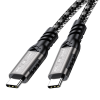 Menyediakan pabrik 240W Thunderbolt 4 USB4 C 8K Video PD Tipe C kabel 40Gbps jaket nilon Hard Disk Thunderbolt 4 kabel USB C Pro