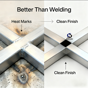 Connecteurs d'angle carrés en plastique 4 voies 20x20 25x25 blancs pour tubes en acier inoxydable - Product Image 5