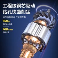 Perceuse sans fil haute puissance Dongcheng, machine à visser à vitesse variable pour bricolage domestique, 220V 300W