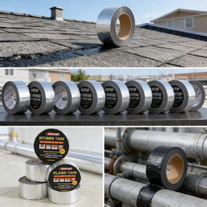 Bande bitumineuse autocollante recouverte d'aluminium |   Imperméable et résistant aux UV |   Scellant permanent pour toitures, gouttières, tuyaux et réparations extérieures - Product Image 2