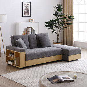 Modern Convertible Reclining Sleeper <b>Sofa</b> Multifunctional Double Folding <b>Sofa</b> <b>Bed</b> Storage Ottoman Box Drawer Living Room Hotel - Product Image 3