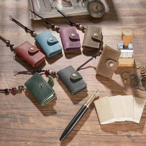 2025 <span class=keywords><strong>Mini</strong></span> cahier de voyage fait à la main Crazy Horse journaux en cuir mignon Portable pour la tenue de journal et la prise de notes Logo gratuit - Product Image 4