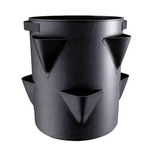 10 gallons fraise tomate plante sac de culture poignée de fenêtre tissu feutre matériel <span class=keywords><strong>pour</strong></span> intérieur extérieur pépinière serre compléments - Product Image 1