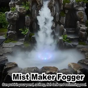 Mini Led Mist Maker Fogger Halloween niebla acuario interior para calabaza luz estanque Kit fiesta fuente con luces LED máquina de agua - Product Image 2