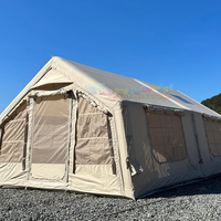 Tente d'air pour chambre à coucher extérieure 4 saisons Tentes confortables Camping En Plein Air Noir Grandes tentes gonflables pour le camping